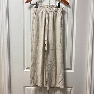 OAK + FORT Elastic Waist Pants Beige